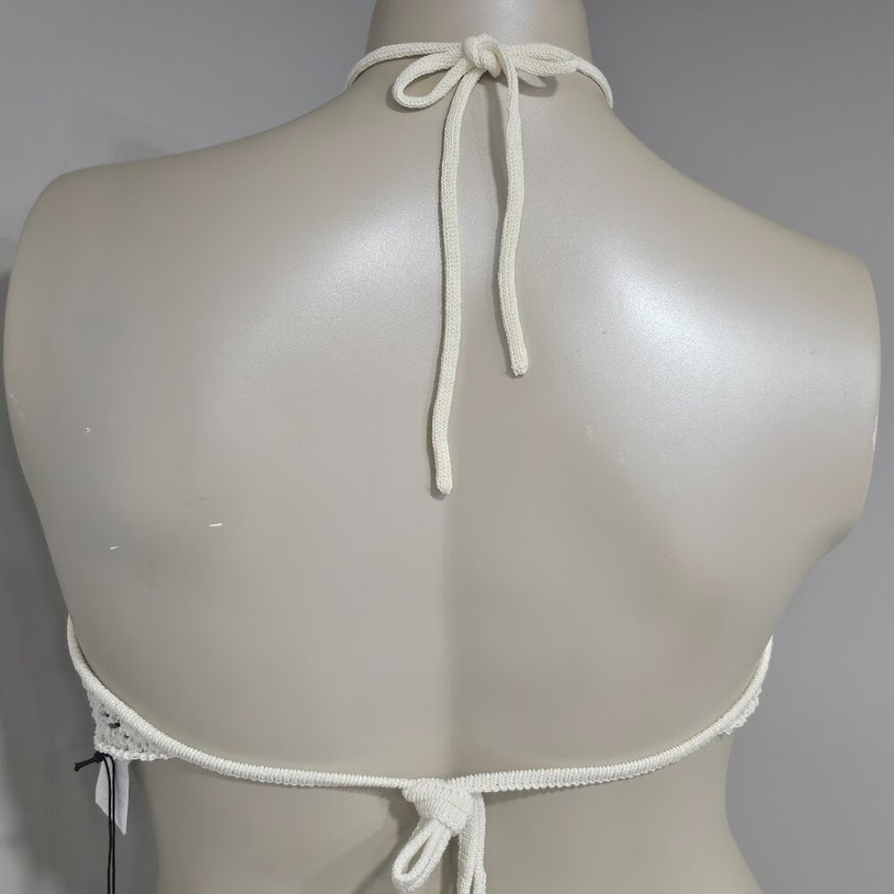 WeWoreWhat Fishnet Crochet Halter Top - Picture 3 of 9
